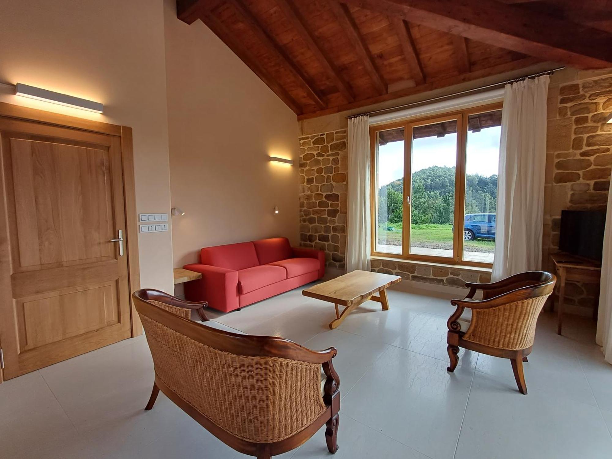 Amplio Apartamento Con Jardin En Villa Haritza Con Vistas Al Mar Ea Luaran gambar